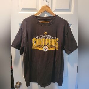 Pittsburgh Steelers black 2008 AFC Conference Champions T-Shirt